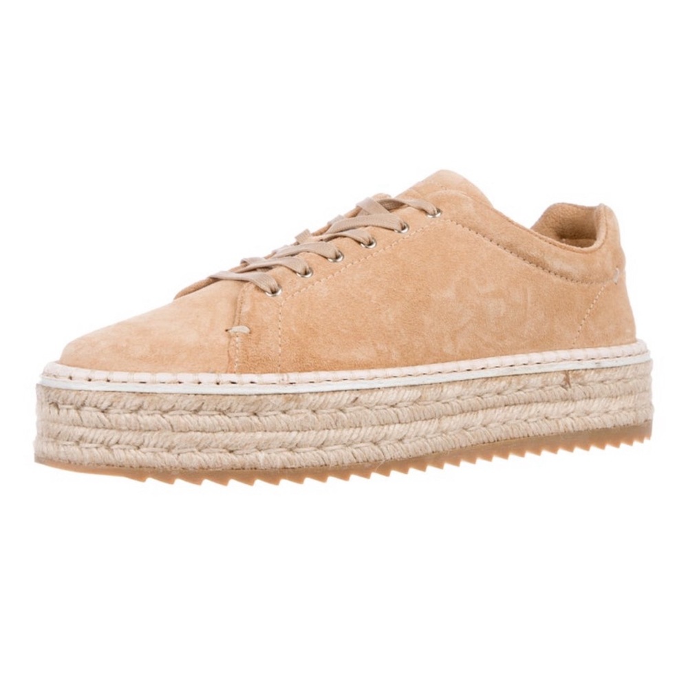 Rag and Bone suede espadrille camel platform sneakers